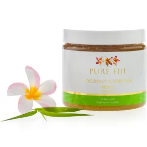 Pure Fiji Coconut Sugar Body Scrub - Body Exfoliator Scrub Natural Origin for Smooths and Softens Skin - Organic Exfoliating Sugar Scrub for Body, Noni, 15.5 Oz
