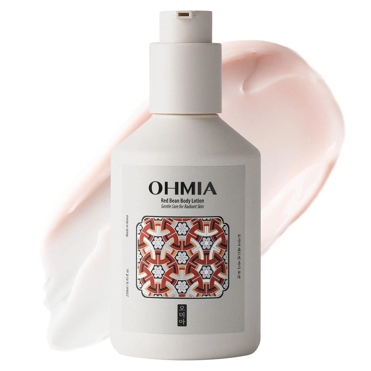 Red Bean Body Lotion - Korean 24hr Hydrating & Smoothing Body Lotion - Improves Appearance of Texture - Sensitive Skin Tested - Peptides & HA - 8.45 fl oz
