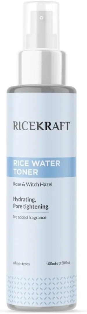 Refreshing Rice Water Toner | Korean Face Toner Plus Mist for Glowing Skin| Hydrating and Pore Tightening| for Men and Women| All Skin Types |100ml