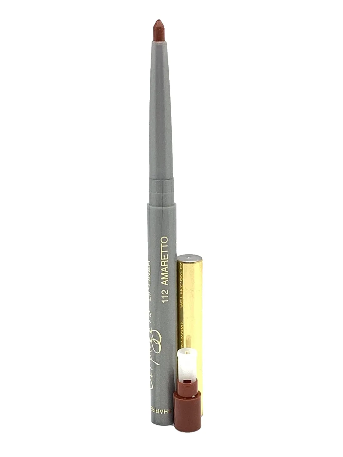 Retractable Lipliner with Sharpener Transfer Resistant Long Lasting Waterproof Colors Enriched with Aloe Available in 12 Arpeggio Colors by A Professional Makeover (Amaretto Arpeggio)