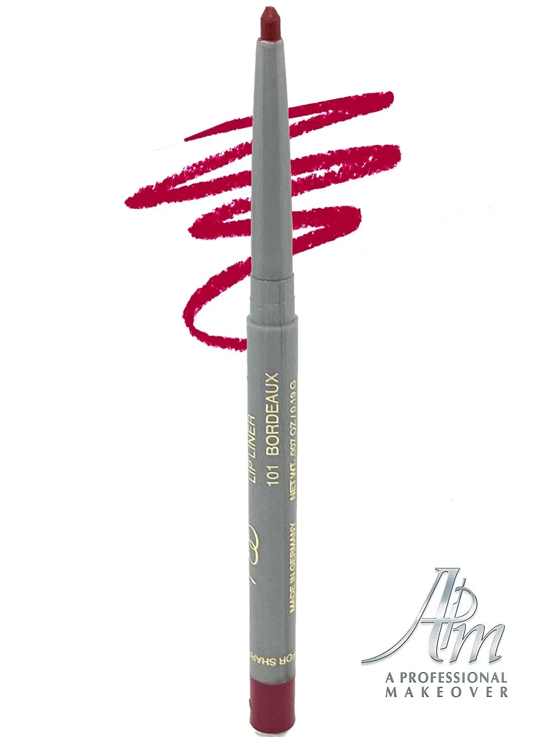 Retractable Lipliner with Sharpener Transfer Resistant Long Lasting Waterproof Colors Enriched with Aloe Available in 12 Arpeggio Colors by A Professional Makeover (Bordeaux Arpeggio)