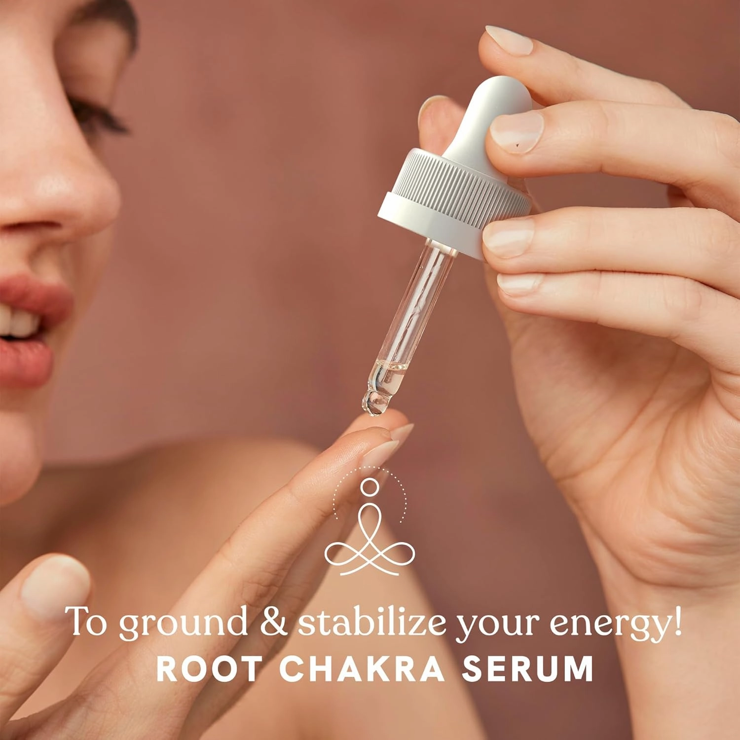 Root Chakra Facial Serum Essential Oil Blend, Natural & Organic Moisturizing Serum for Face with Sunflower, Argan, Apricot, Rosemary, Lavender Oils for Spiritual Journey, Peace, Deeper Connection