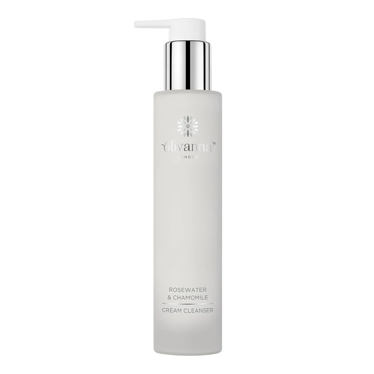 Rosewater and Chamomile Cream Cleanser - Omega Rich Face Wash - Gentle and Hydrating without Stripping Essential Oils - 3.3 oz