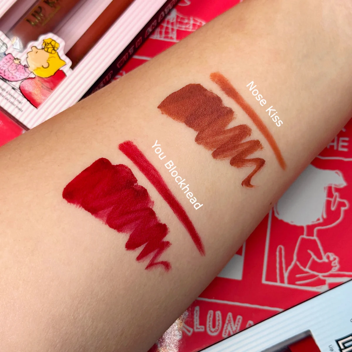 RUDE Peanuts Lip Kit - Lip Liner   Matte Lip Color - You Blockhead