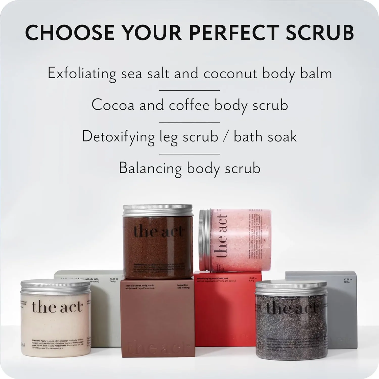 Salt Body Scrub with Cocoa & Coffee Oil, Vitamin E, Menthol - Exfoliating Body Scrub for Moisturizing Skin, Cleansing - Home Spa Care, Gift for Women Men, Vegan, Organic 10.58 Oz