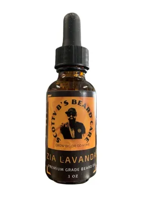 Scotty B's Beard Care - Zia Lavanda Premium Hydrating Beard Oils - All Natural - 1 fl oz