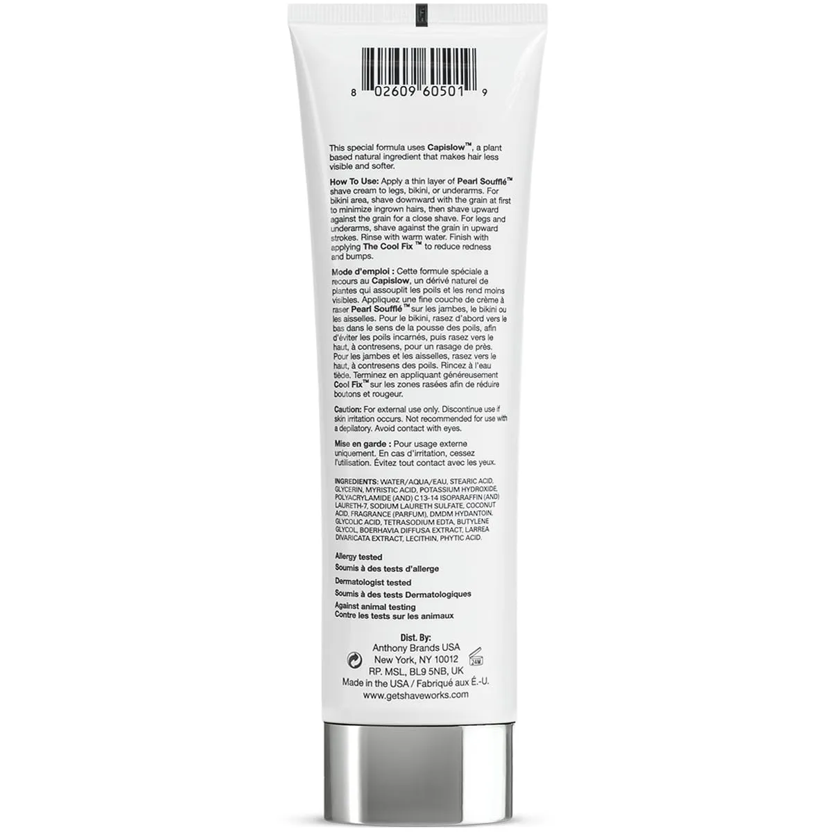 Shaveworks Pearl Soufflé Shaving Cream for Women – Soothing, Hydrating Shave Lotion for Legs, Underarms, Bikini Area – Reduces Irritation, Slows Future Hair Growth 5.3 Fl Oz - 2 Pack