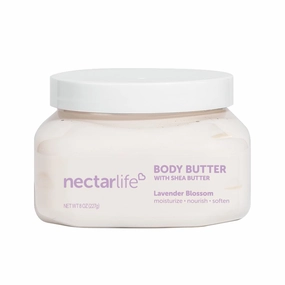 Shea Body Butter, Body Cream, Hydrating Moisturizer with Pure Shea Butter, Provides Ultimate Nourishment & Hydration, Avocado and Apricot Kernel Oil, 8oz (Lavender)