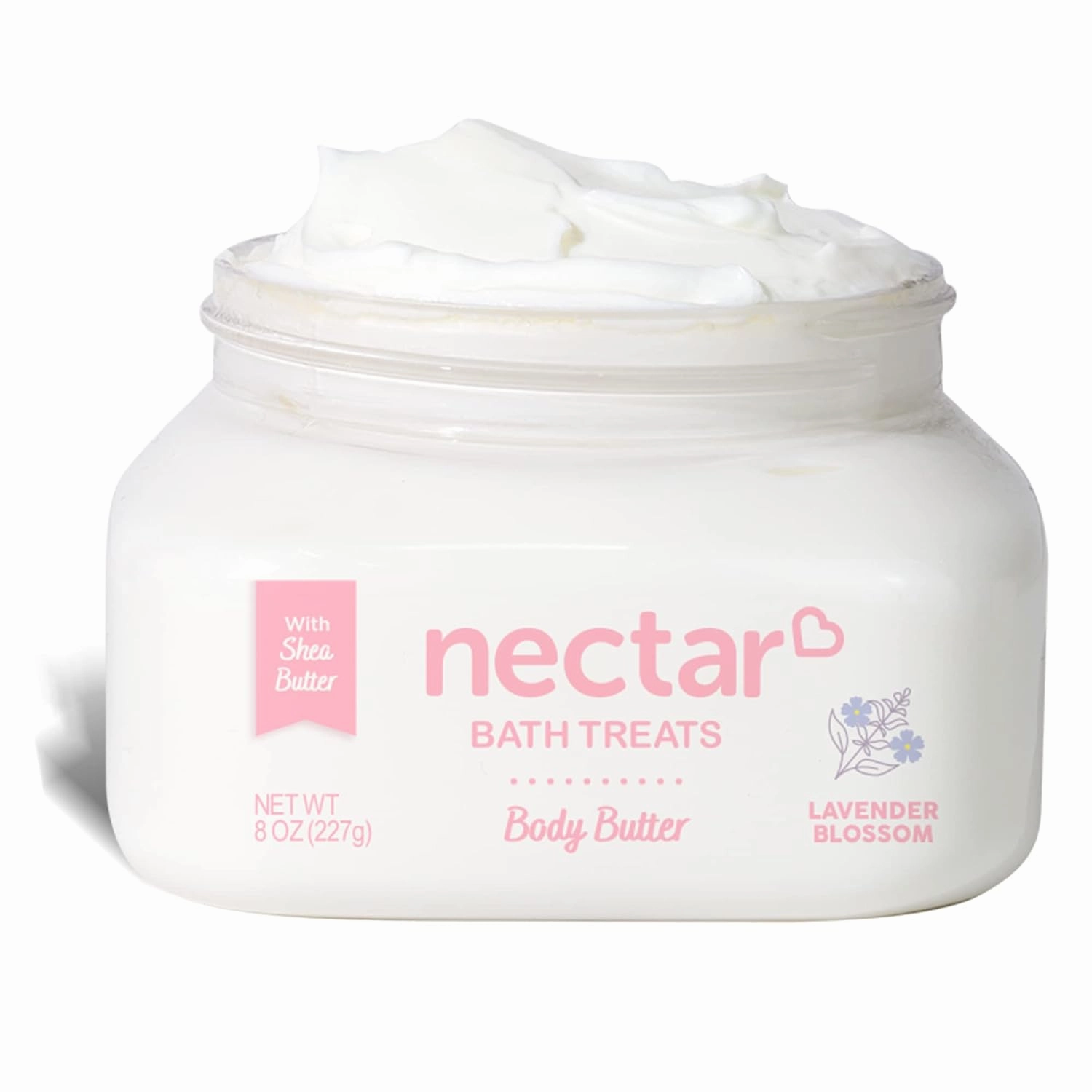 Shea Body Butter, Body Cream, Hydrating Moisturizer with Pure Shea Butter, Provides Ultimate Nourishment & Hydration, Avocado and Apricot Kernel Oil, 8oz (Lavender)