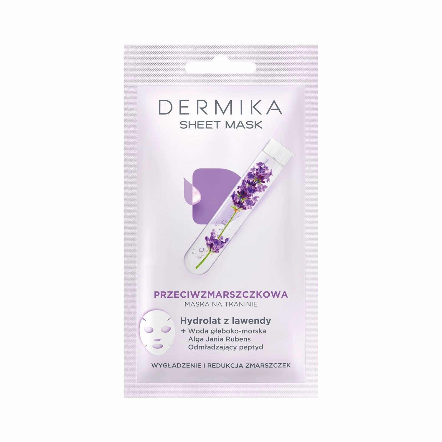Sheet Mask anti-wrinkle mask on fabric Lavender Hydrolate 15ml