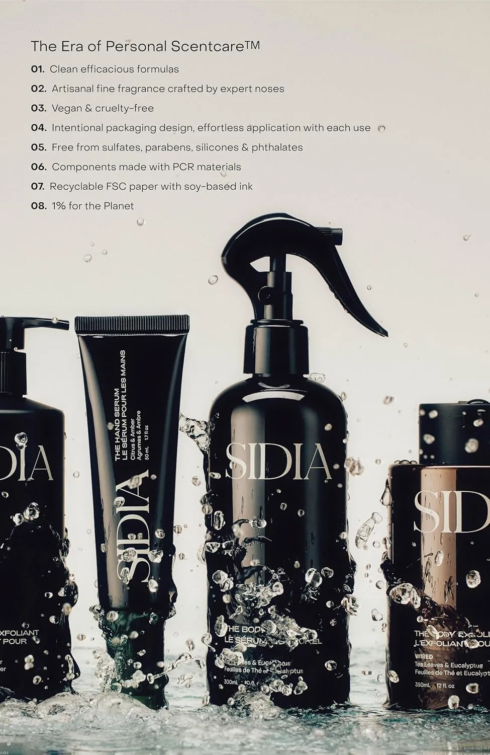 SIDIA - The Hand Exfoliant | Cruelty-Free, Plant-Based, Clean Beauty (9.5 oz | 280 mL)