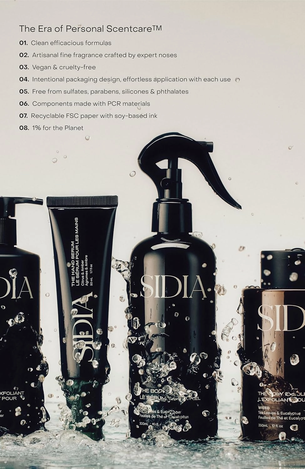 SIDIA - The Body Exfoliant | Cruelty-Free, Plant-Based, Clean Beauty (11.8 fl oz | 350 ml)