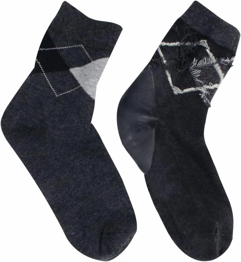 Silicone Moisturizing Spa Socks: Effective Foot Care for Dry, Cracked Heel | Beauty Solution for Intensive Hydration and Rejuvenation - Ideal for Women and Men (Dark Gray, 3 Pairs)