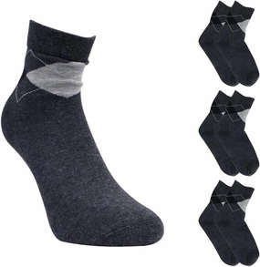 Silicone Moisturizing Spa Socks: Effective Foot Care for Dry, Cracked Heel | Beauty Solution for Intensive Hydration and Rejuvenation - Ideal for Women and Men (Dark Gray, 3 Pairs)