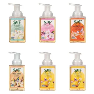 SoF Hydrating Foaming Hand Wash - With Organic Agave Nectar & Coconut Oil- Vegan & Non GMO- Free From Phthalates, Sulfates & Parabens- Variety Pack - 8 oz Bottle 6 Pack
