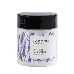 Sonoma Lavender Luxury Lavender Hand Crème, Deep Moisturizing Hand Cream for Dry Hands and Skin, Replenishing Hand Treatment, 8 oz