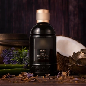 SPA CEYLON Peace Bath and Shower Gel | Lemongrass and Lavender Infused Herbal Body Wash | Hydrating with Aloe Vera | Vegetarian & Cruelty-Free | Promotes Harmony