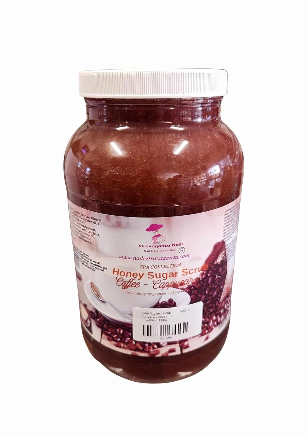 Spa Sugar Scrub Coffee Cappuccino Aroma 11lbs