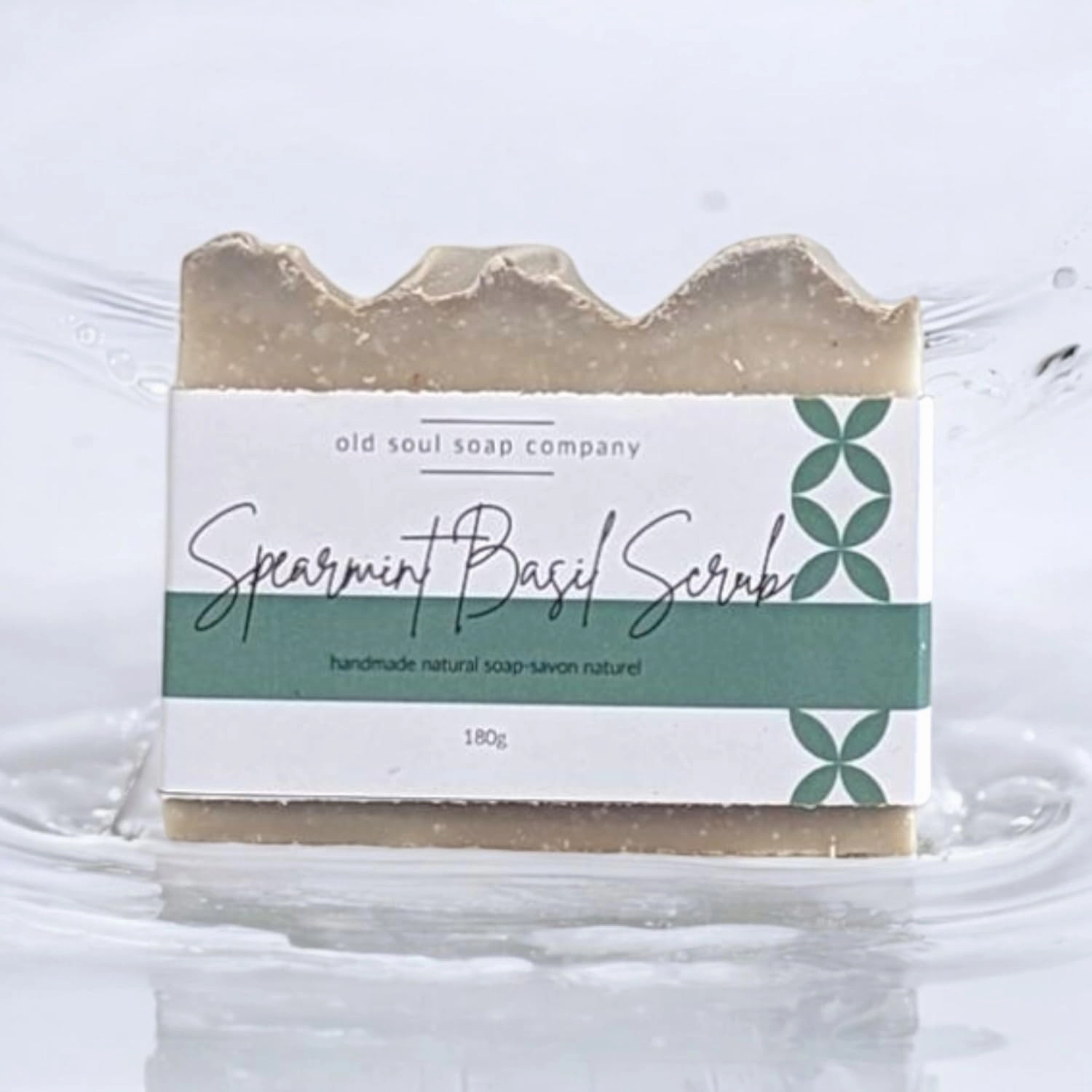 Spearmint Basil Scrub Soap Collection Soap Bar – Skin Renewing, Vegan-Friendly with Lavender & Tea Tree Oil – Deep Cleansing & Nourishing for Glowing Skin – 5.8 oz Pack 4
