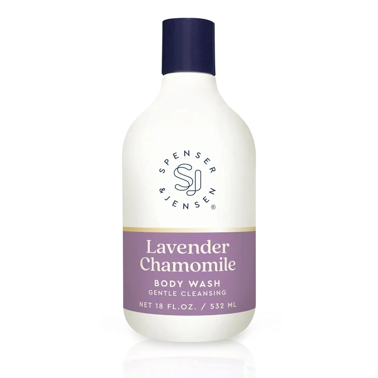 Spenser & Jensen Daily Moisturizing Body Wash with Soothing Lavender & Chamomile - Gentle & Cleansing Body Soap - Sulfate& Paraben Free - 18 Oz (Pack of 1)