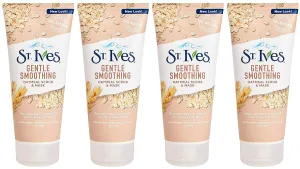 St. Ives Smooth & Nourished Scrub & Mask, Oatmeal 6 oz (Pack of 4)