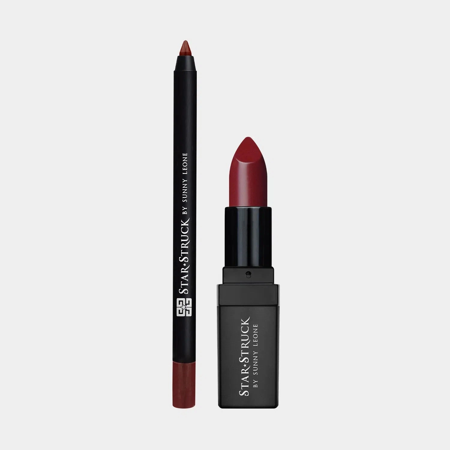 Starry Night - 2Pcs Lip Kit, Lipstick & Lipliner Kit - Maroon