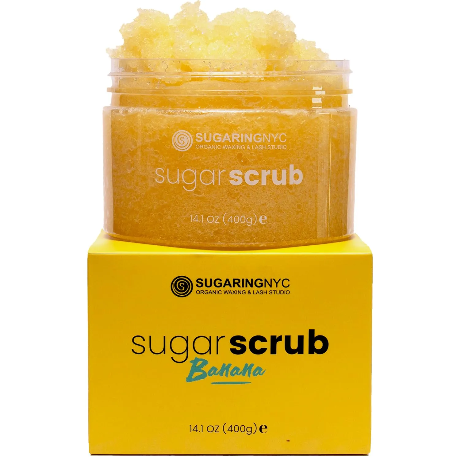 Sugaring NYC Moisturizing and Exfoliating Signature Body Scrub - Silky Smooth Skin and Ingrown Hair Prevention (Going Bananas)