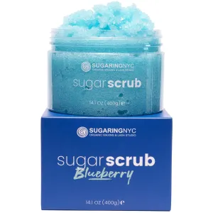 Sugaring NYC Moisturizing and Exfoliating Signature Body Scrub - Silky Smooth Skin and Ingrown Hair Prevention (Sweet Blueberry)