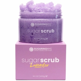 Sugaring NYC Moisturizing and Exfoliating Signature Body Scrub - Silky Smooth Skin and Ingrown Hair Prevention (Lavender Fields)