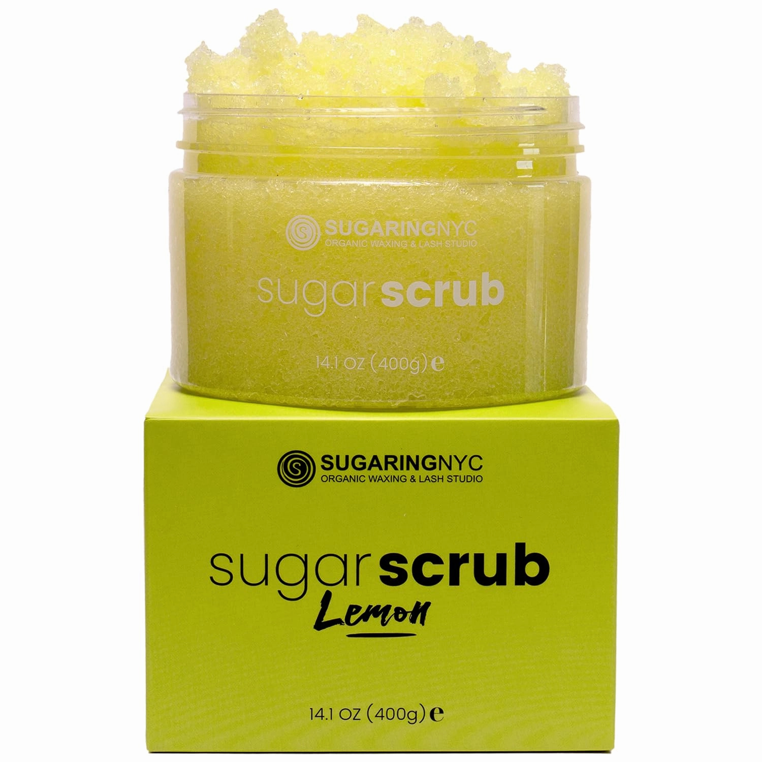 Sugaring NYC Moisturizing and Exfoliating Signature Body Scrub - Silky Smooth Skin and Ingrown Hair Prevention (Lemon Kiss)