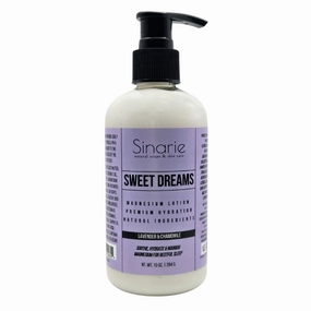 Sweet Dreams Magnesium Lotion - 10 oz | Hydrating & Soothing Body Lotion for All Skin Types | Natural Magnesium Enriched Moisturizer (10 oz., Lavender   Chamomile)