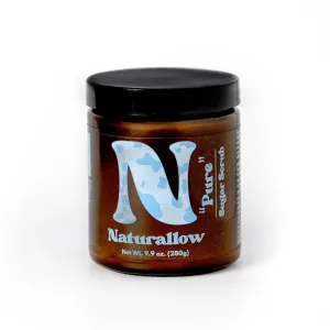 Tallow Pure Sugar Scrub - Scent-Free - Gentle & Revitalizing for All Skin Types - Ideal for Adults & Kids - Enriched with Active Sugar Ingredients for Smoothing Radiant Skin