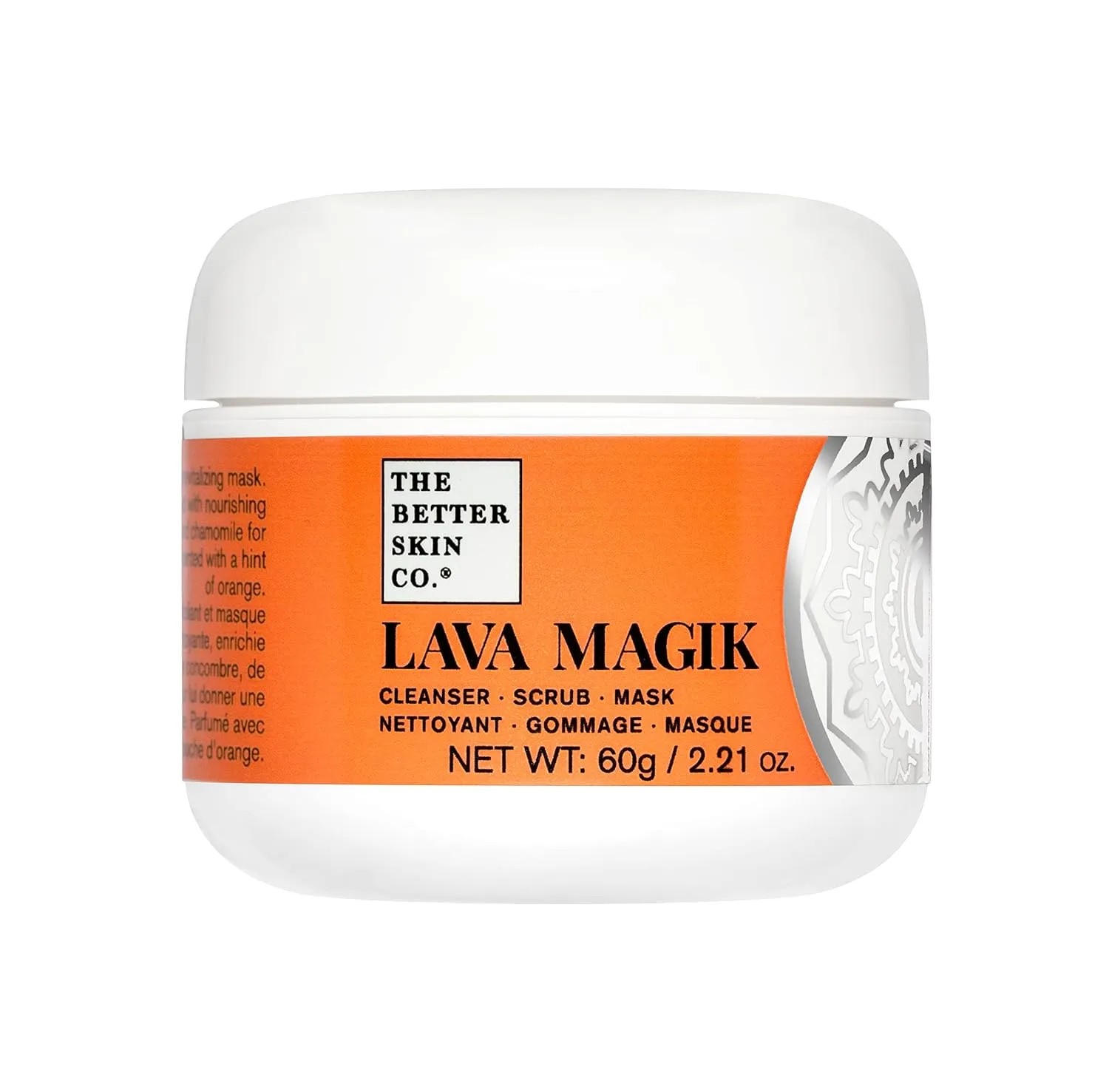 The Better Skin Co. | Lava Magik Face Cleanser/Face Scrub and Facial Mask | Exfoliating French Volcanic Lava | Pore Cleansing, Blackhead Reducing, Skin Tightening Cream | 4 oz