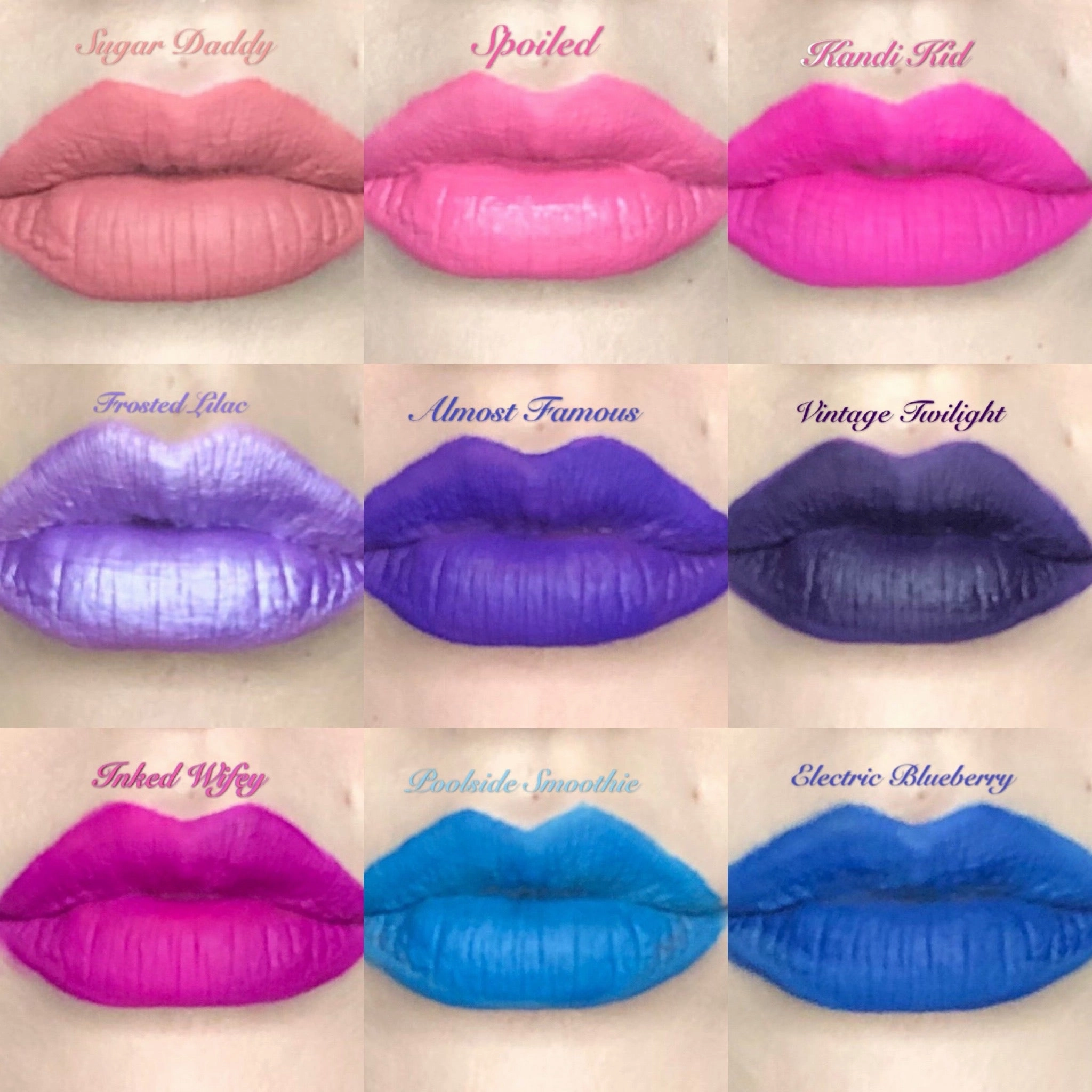 The "PURPLES!!" DOLLICIOUS MATTE Vegan Liquid Lipstick