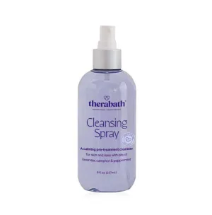Therabath Pre-Treatment Cleansing Spray for Skin and Nails, with Oils of Lavender, Camphor, and Peppermint for Professional, Home, and Spa, Made in The USA, 8 fl. oz.