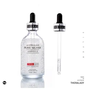 TheraLady Australian Pure Silver AMPOULE, Moisturizing, Skin Rejuvenation Ampoule, 100ml / 3.4fl. oz