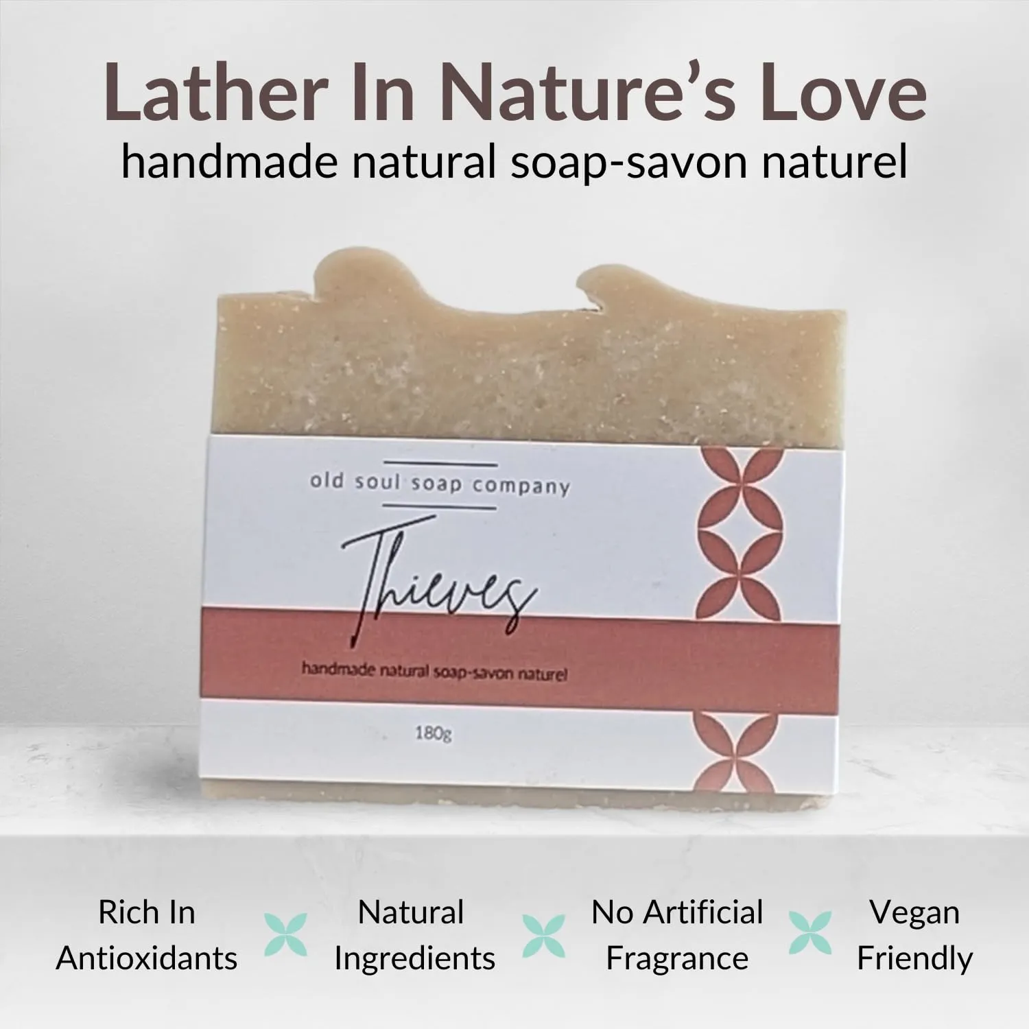 Thieves Soap Collection Soap Bar – Skin Renewing, Vegan-Friendly with Lavender & Tea Tree Oil – Deep Cleansing & Nourishing for Glowing Skin – 5.8 oz Pack 4