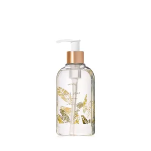 Thymes Moisturizing Hand Wash Soap with Pump - Luxury Hand Soap Gently Cleanses & Moisturizes - Skin Care with Glycerin & Olive Oil - Herbaceous, Fresh Fragrance (Olive Leaf, 8.25 oz)