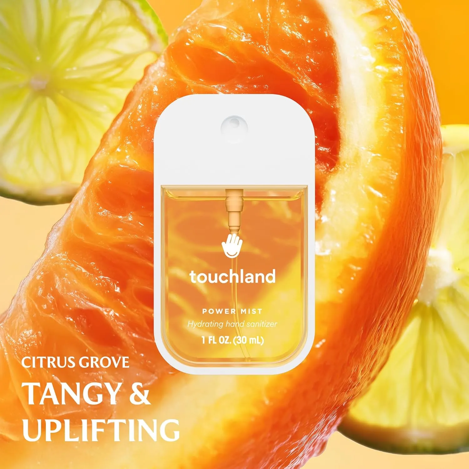 Touchland Power Mist Hydrating Hand Sanitizer Spray, TOP 5 Set (Applelicious, Sandalwood, Lavender, Berry, Citrus), 1 FL. OZ. Travel Size (Set of 5)