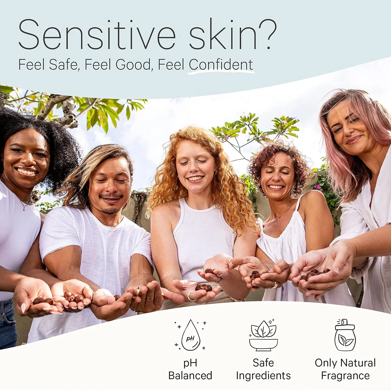 Tree to Tub Sensitive Skin Face Wash for Dry Skin - Moisturizing Gentle Face Cleanser for Women & Men, Hydrating Foaming Facial Cleanser, Daily Face Soap w/Organic Aloe Vera, All Natural Lavender Oil