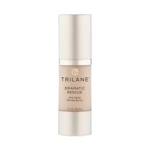 Trilane Dramatic Rescue Anti-Aging Serum with Sustainable, Olive Squalane Firms, Smooths, and Lifts for Younger Looking Skin. Cruelty-Free, 1 fl. Oz
