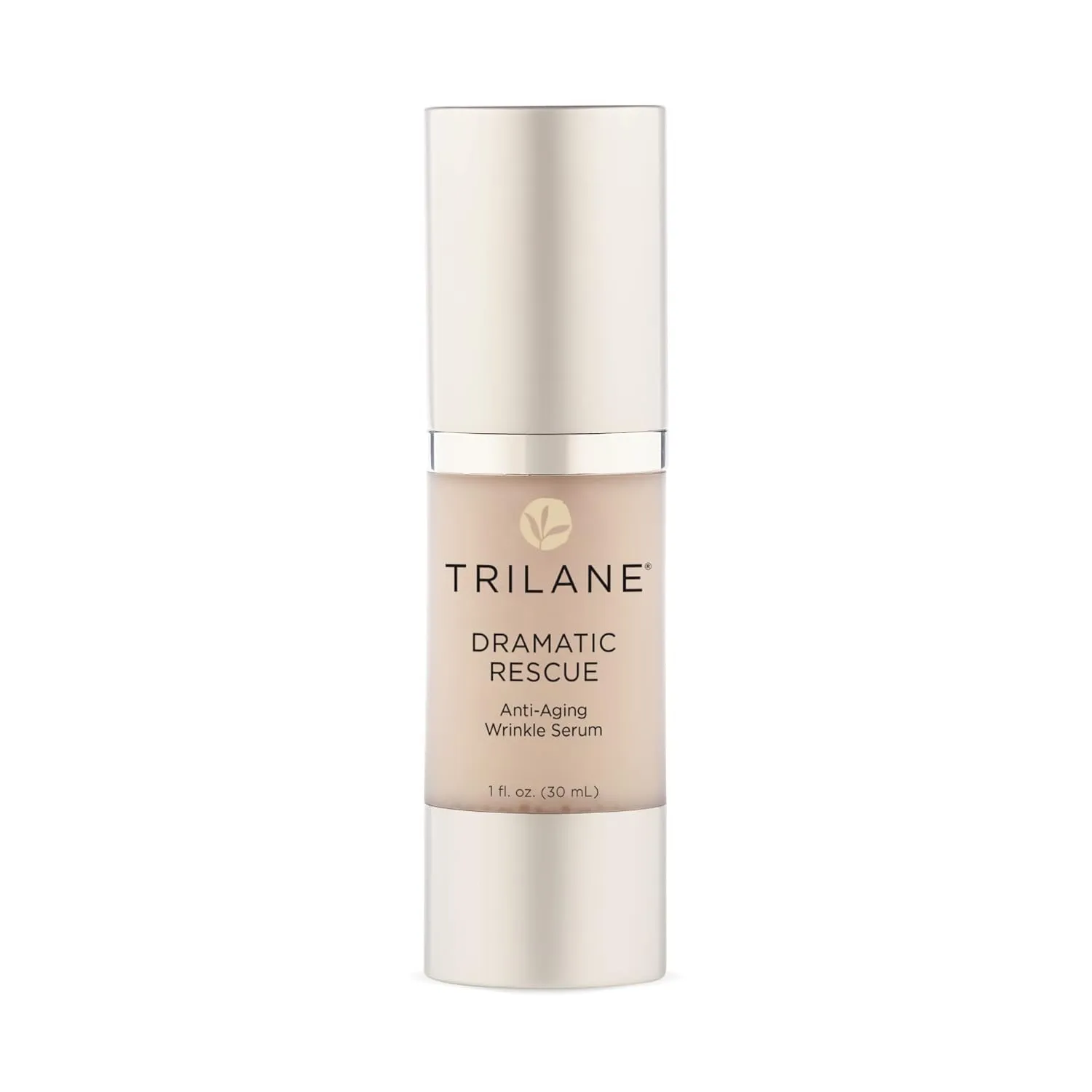 Trilane Dramatic Rescue Anti-Aging Serum with Sustainable, Olive Squalane Firms, Smooths, and Lifts for Younger Looking Skin. Cruelty-Free, 1 fl. Oz