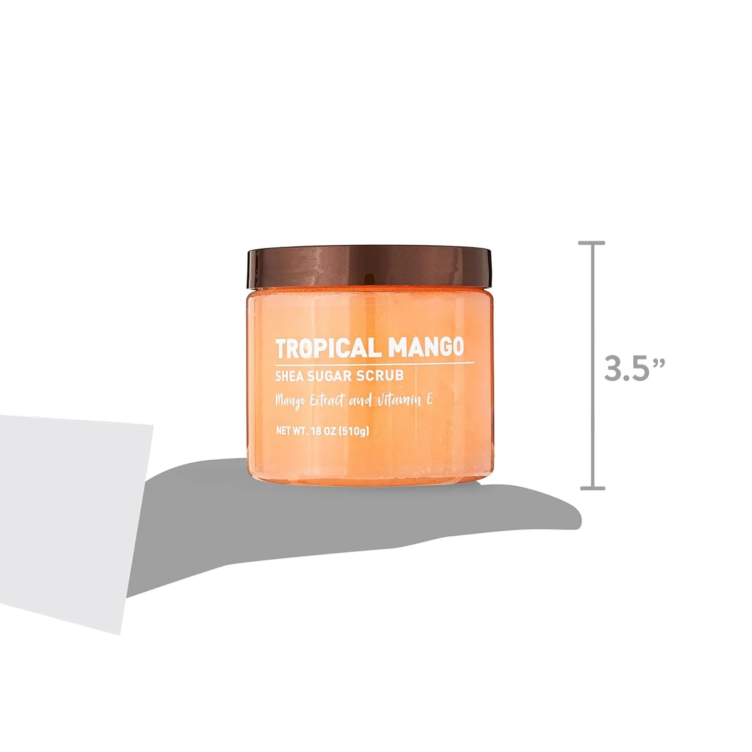 Tropical Mango Sugar Scrub – Exfoliating Body Scrub for Women, Moisturizing Shea Butter, Natural Sugar Exfoliant, Hand and Foot Scrub, Paraben-Free, All Skin Types, 18 oz (Pack of 2)