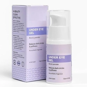 Tubees Under Eye Cream For Dark Circles, Wrinkles, Puffy Eyes, Anti ageing | Cruelty-Free, Paraben Free |with Rice Extract, Lavender, Green Tea | No Synthetic Fragrance | For Men and Women - 15g