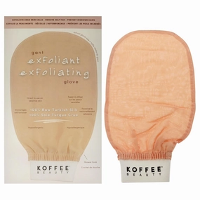 Turkish Silk Exfoliating Mitt, 1 pc - Handcrafted Silk Exfoliating Glove - Body Exfoliator Glove for Removing Dead Skin, Unclogging Pores - Body Scrub Gloves for Smoother Skin