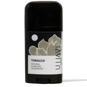 Ujjayi Aluminum Free Deodorant Men - Paraben-Free Natural Men's Deoderant with Activated Charcoal | Vegan and Organic Masculine Man Deodorant for Men | Handmade Roll-On | Tobacco
