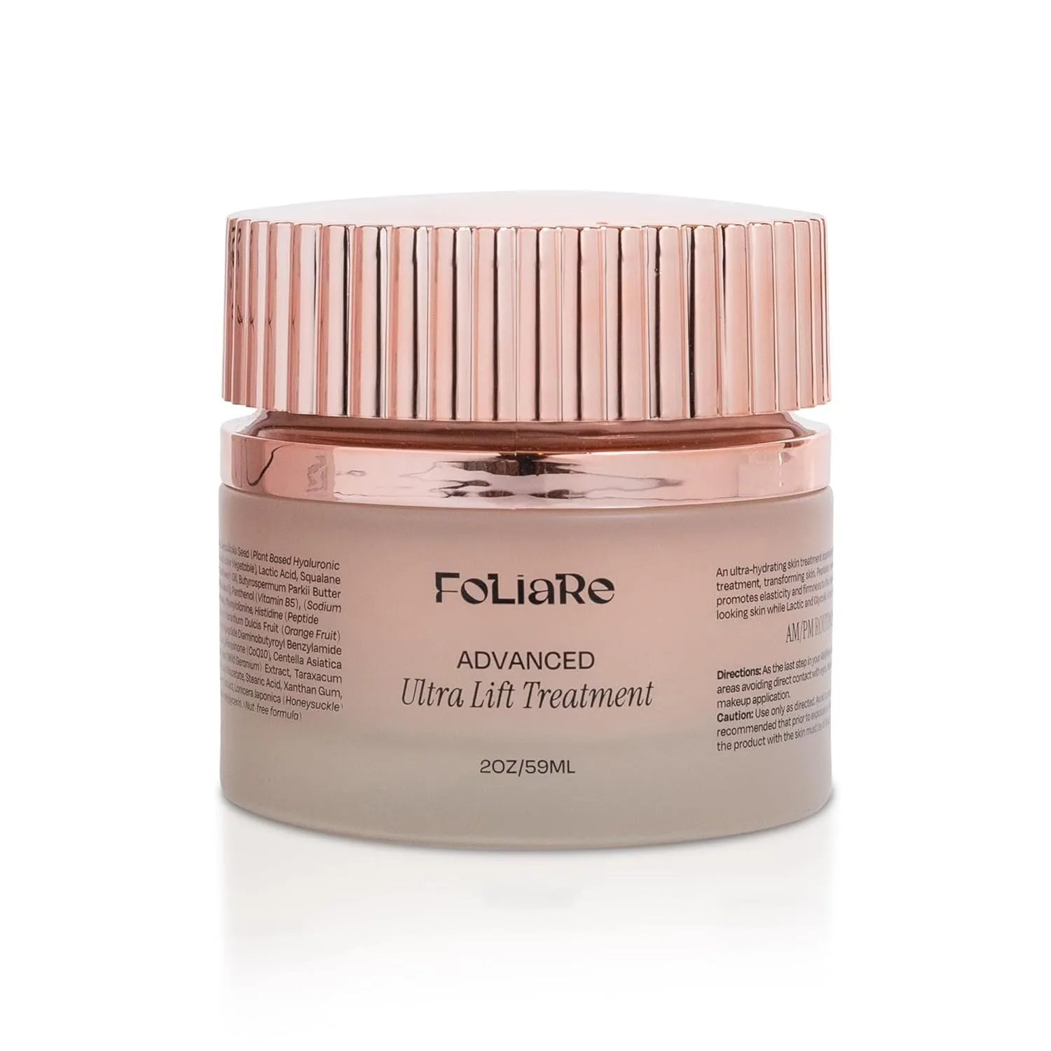 Ultra Lift Treatment Moisturizer – Day & Night for Hydration, Firming & Anti-Aging | Peptide Complex, CoQ10, Botanicals for Elasticity | Vegan, Cruelty-Free | 2 fl oz