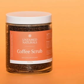 Ultra Moisturizing Coffee Scrub, Vegan, Smoothing, Exfoliating, Body Scrub 8oz