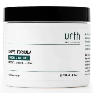 Urth Skin Solutions Shave Cream 4oz – Hydrating, Razor Bump Reducing, Tea Tree & Lavender Oil, Cooling Menthol, Botanical Extracts for Men