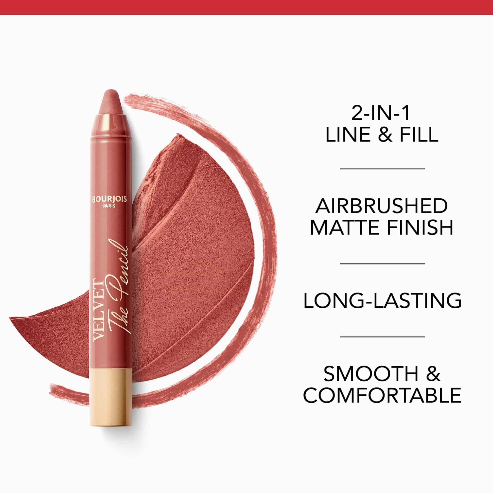 Velvet The Pencil Matte Finish Lipliner 1.8g